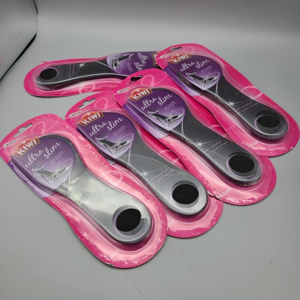 Lot of (5) Kiwi Ultra Slim Gel Cushions 5 Pairs For Women Shoes Insoles new